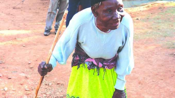 Even the elderly found their way to polling stations to exercise their democratic right to elect their preferred leaders. Here, 91-year-old Gogo Sekai Muteti couldn’t hide her joy after casting her vote at Machongwe Business Centre in Chimanimani. — Picture: Tinai Nyadzayo