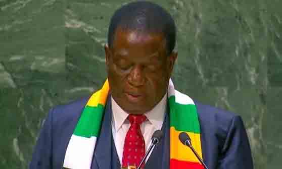 President Mnangagwa delivers his address to the 78th Ordinary Session of the United Nations General Assembly