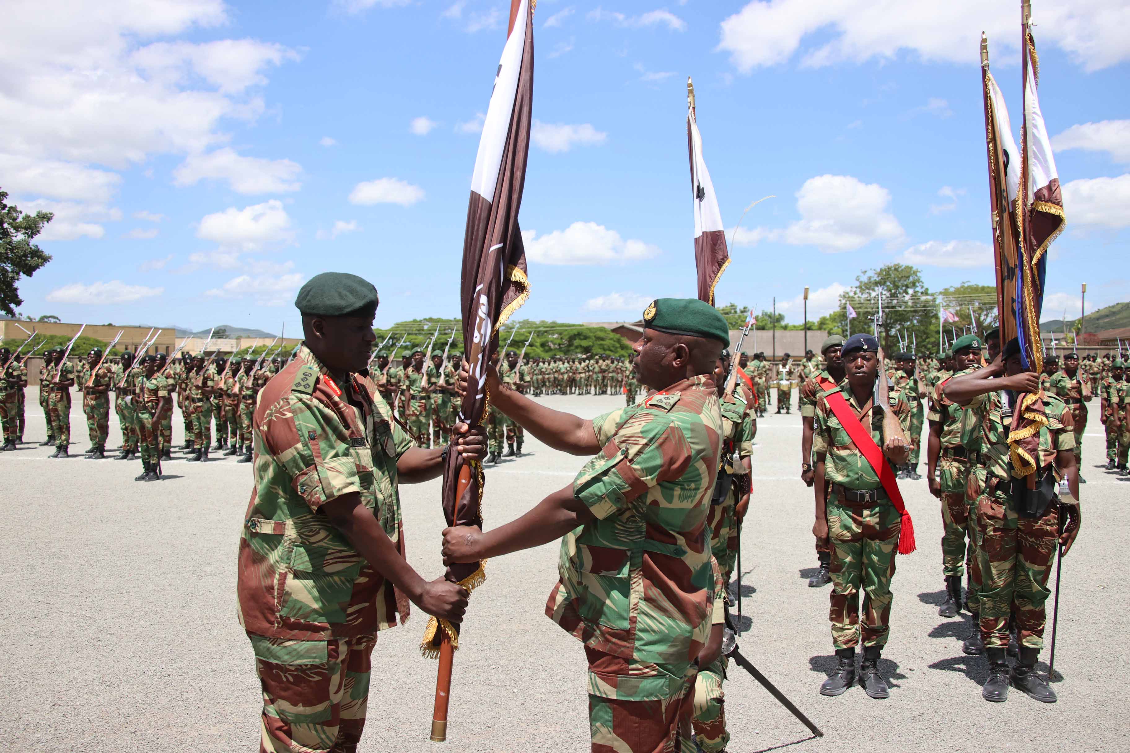 3 Infantry Brigade handover and takeover of the formation flag